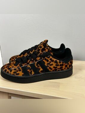 ADIDAS Campus 00s Leopard Print Sz 7 Genuine Calf Hair Chunky Animal Print